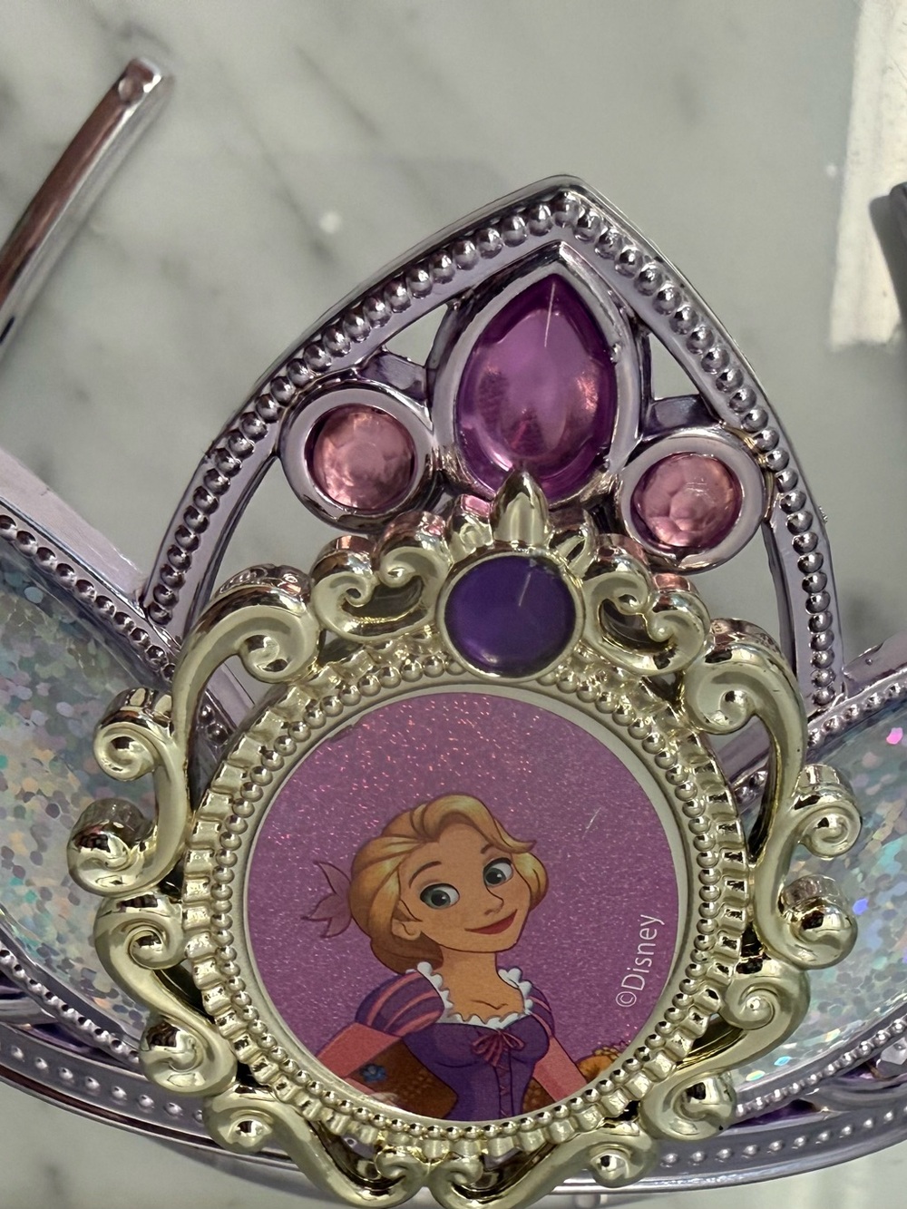 Disney Rapunzel Princess Dress Tiara & Wand Set. EUC. - Picture 7 of 11